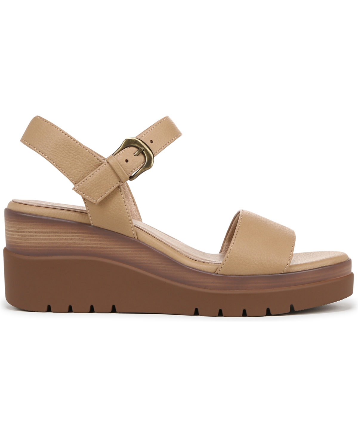 SOUL NATURALIZER WOMEN'S GRACIELA ROUND OPEN TOE WEDGE SANDALS 