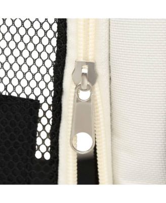 Foldable Dog Playpen with Carrying Bag Black 57.1"x57.1"x24"