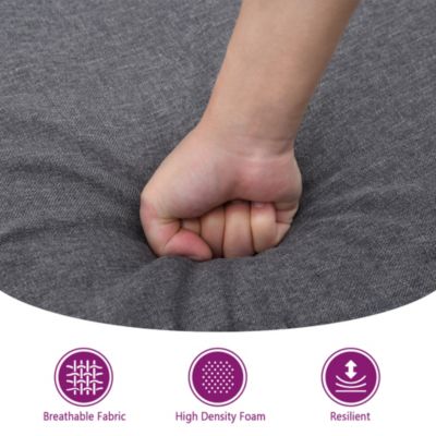 Dark Grey Fabric (100% polyester), plywood Compact