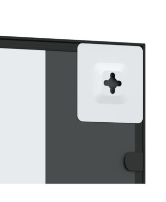 Wall Mirror Black 15.7"x31.5" Rectangle Iron