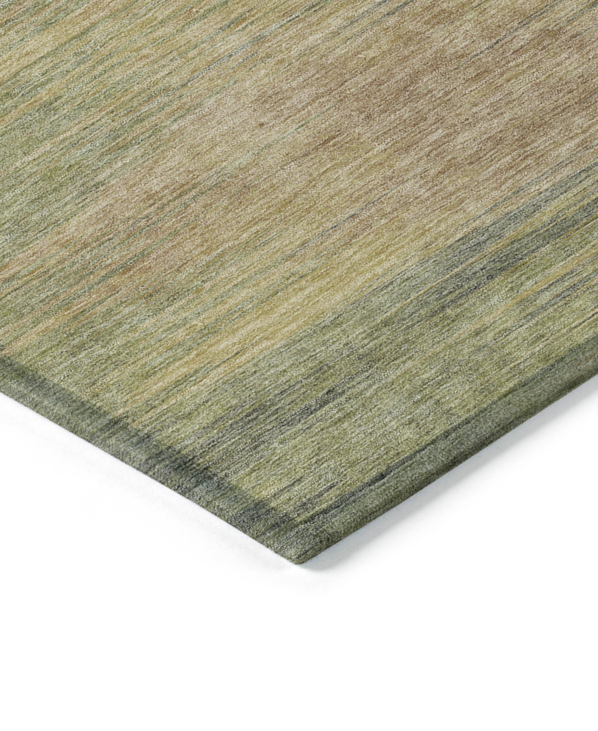 Addison Chantille Machine Washable Acn794 2'6''x3'10'' Area Rug In Sage,gold