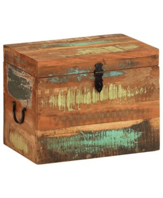 Reclaimed Storage Box Solid Wood