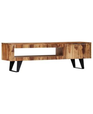 55.1" Solid Acacia Wood TV Stand
