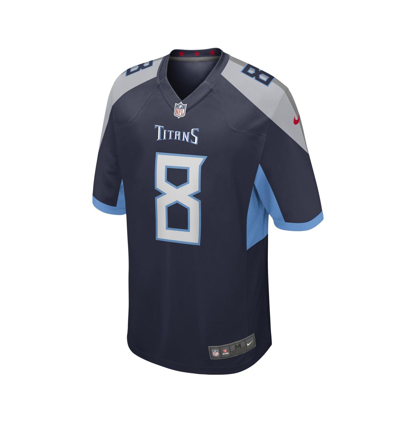 Мужской топ Nike Will Levis Navy Tennessee Titans Game Jersey — фото 2