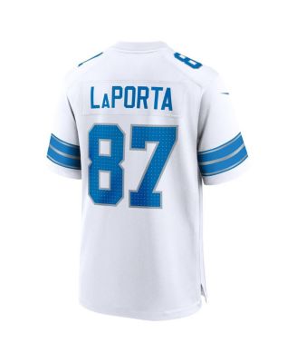 Men's Sam LaPorta White Detroit Lions White Game Jersey