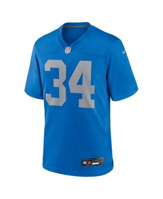Men's Alex Anzalone Blue Detroit Lions Alternate Game Jersey