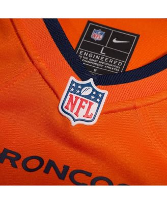 Men's Jaleel McLaughlin Orange Denver Broncos Team Game Jersey