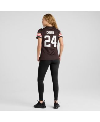Women's Nick Chubb Brown Cleveland Browns Team Game Jersey