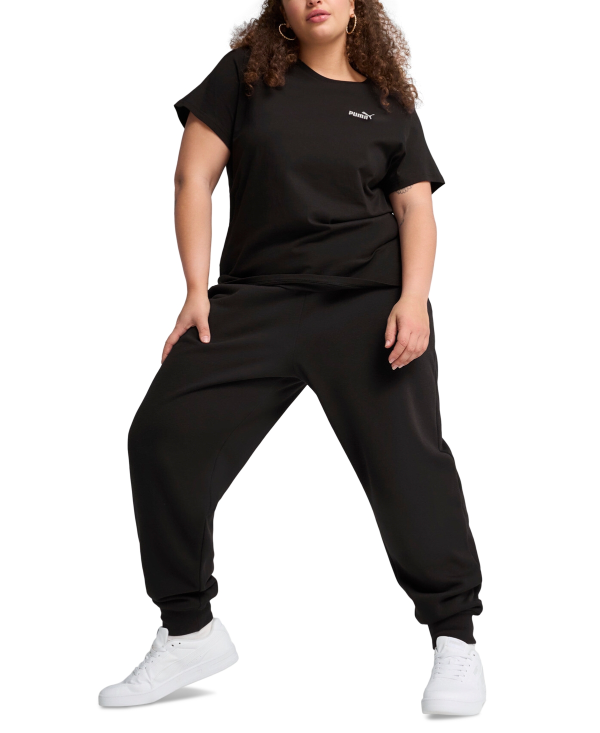 Puma Women's Essential No 1 Logo T-shirt In  Black