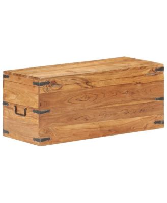 Chest 35.4&amp;quot;x15.7&amp;quot;x15.7&amp;quot; Solid Acacia Wood
