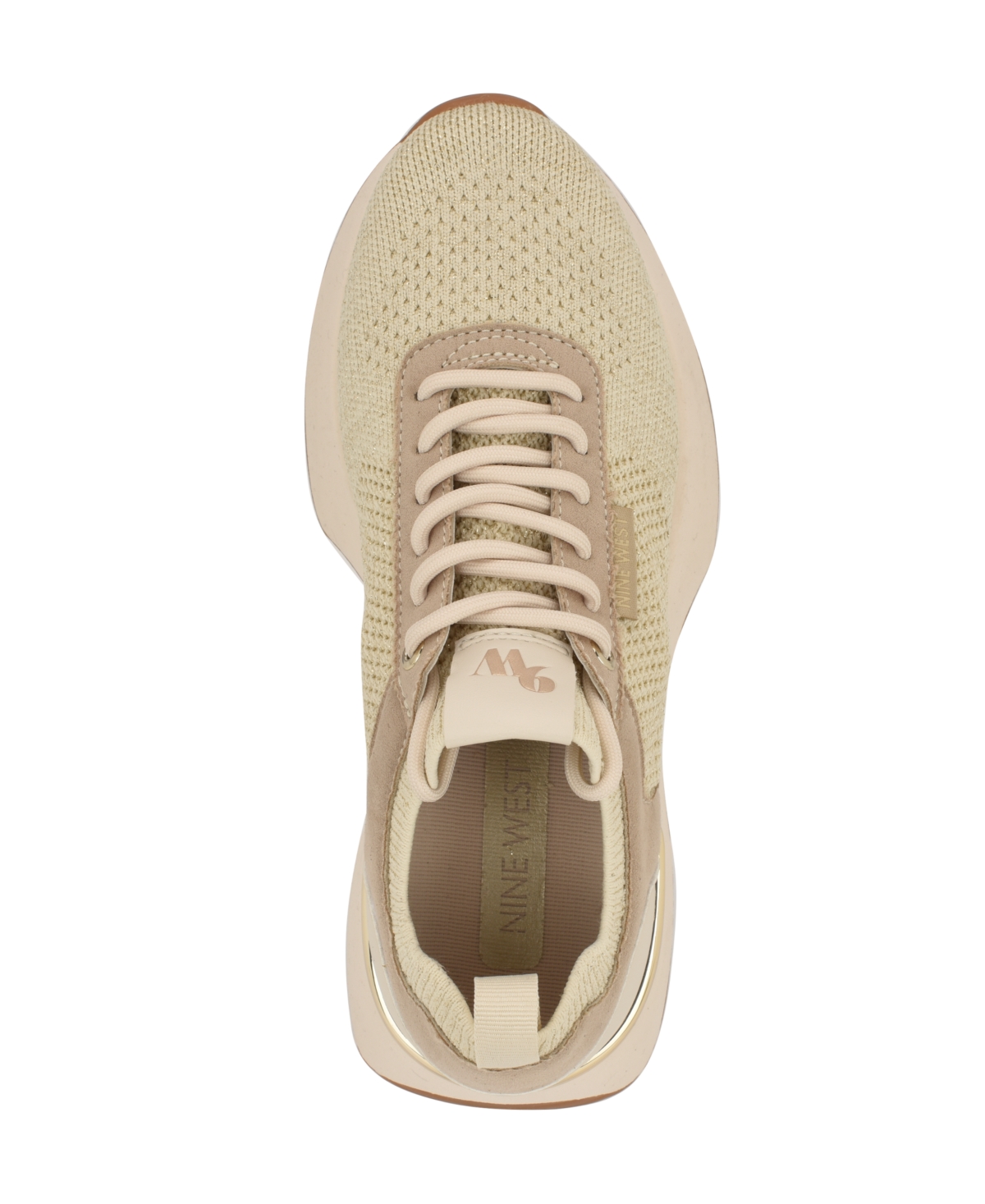 Nine West Women's Freska Casual Round Toe Sneakers In Light Natural