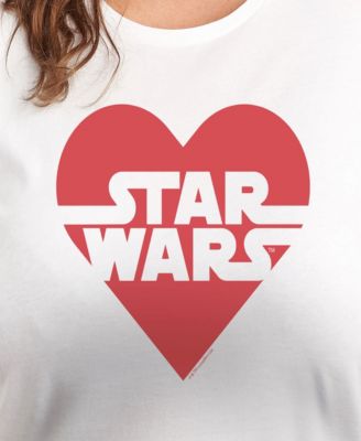 Plus Size Star Wars Valentine's Day Heart Graphic Crewneck T-Shirt