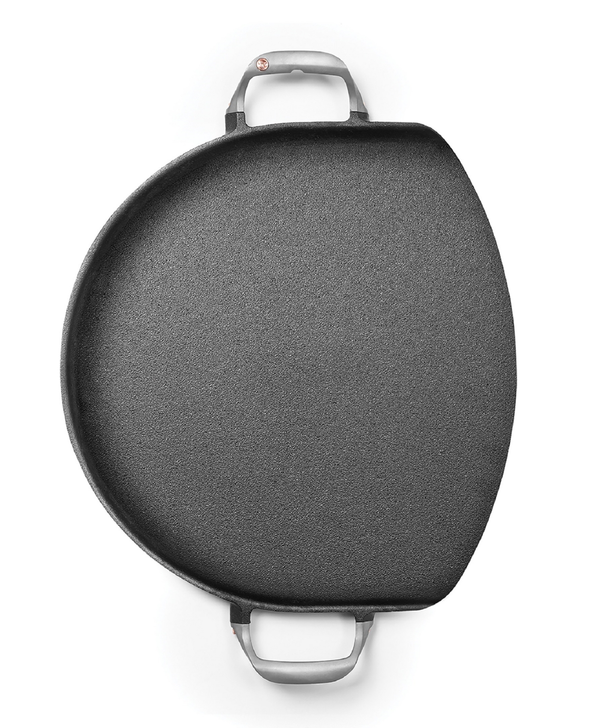 Outset Cast Iron 14" Grill Skillet With Forged Handles In Gray