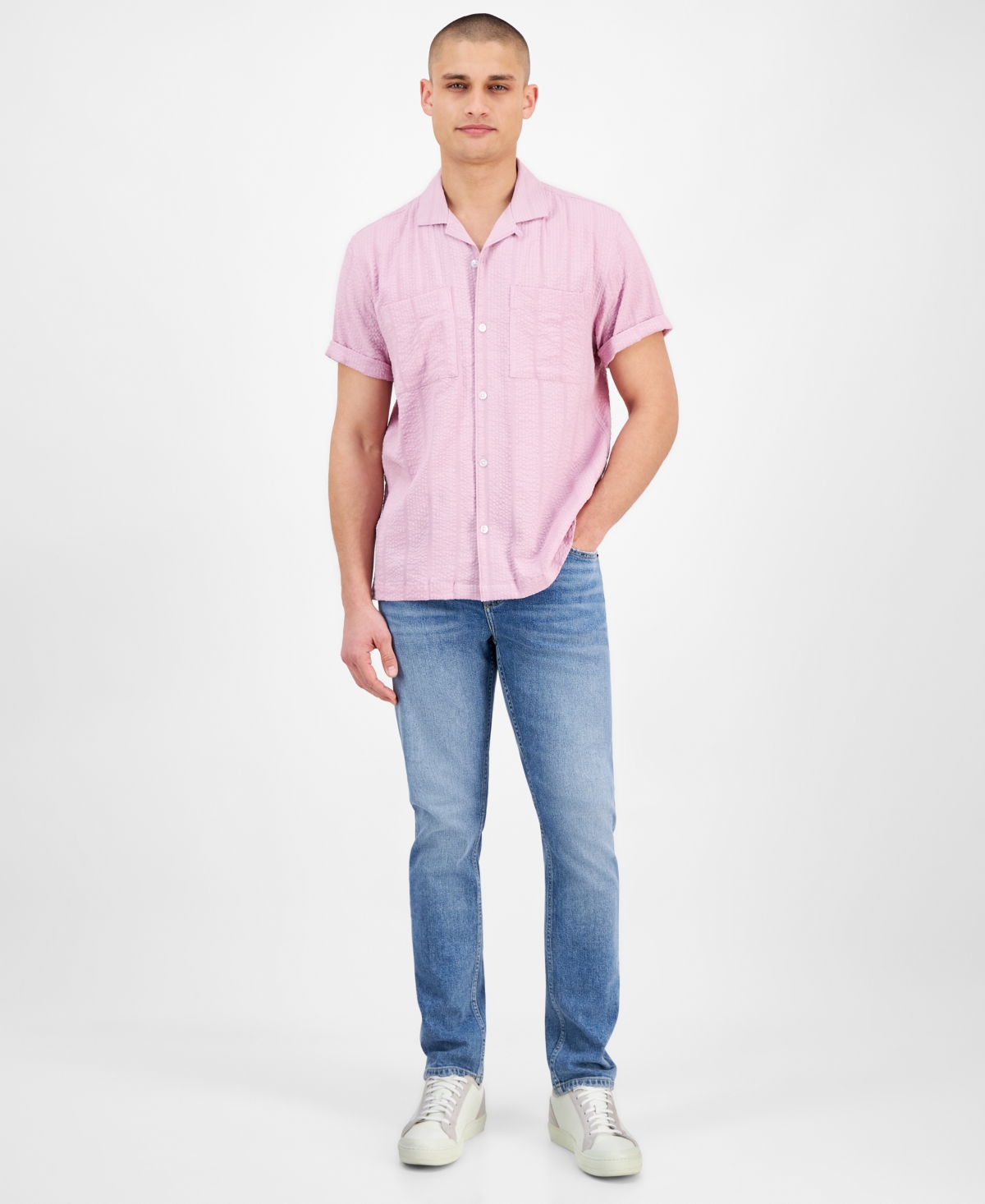 SUN + STONE MEN'S HAYES SHIRT, EXCLUSIVELY AT MACY'S 