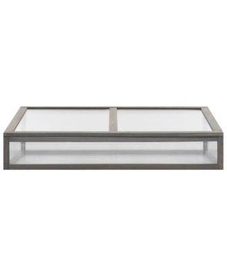 Raised Bed with Greenhouse 43.3"x21.3"x47.2" Solid Fir Wood