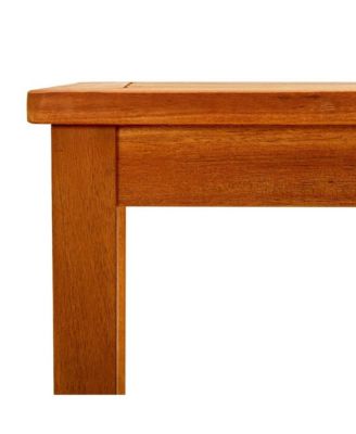 Coffee Table Natural Acacia Solid Acacia Wood Small Durable