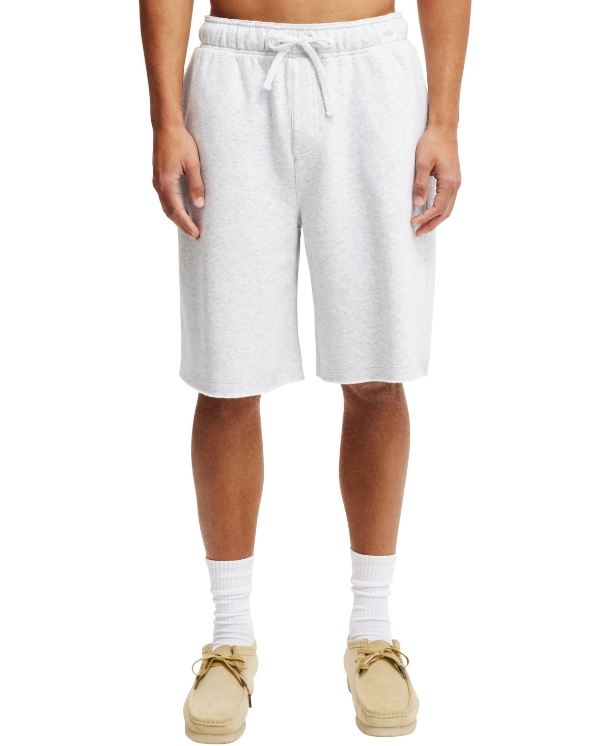 Shop Cotton On Men's Super Baggy Fleece Shorts In Gray Marle