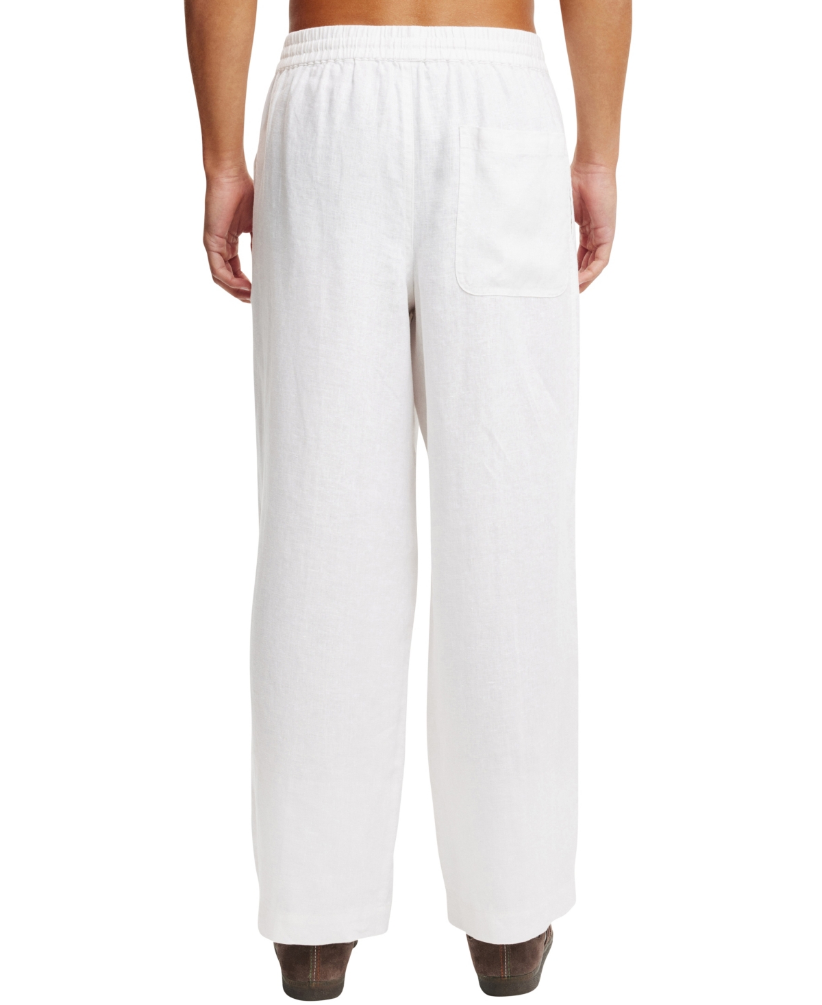 Shop Cotton On Men's Super Baggy Linen Pant In White