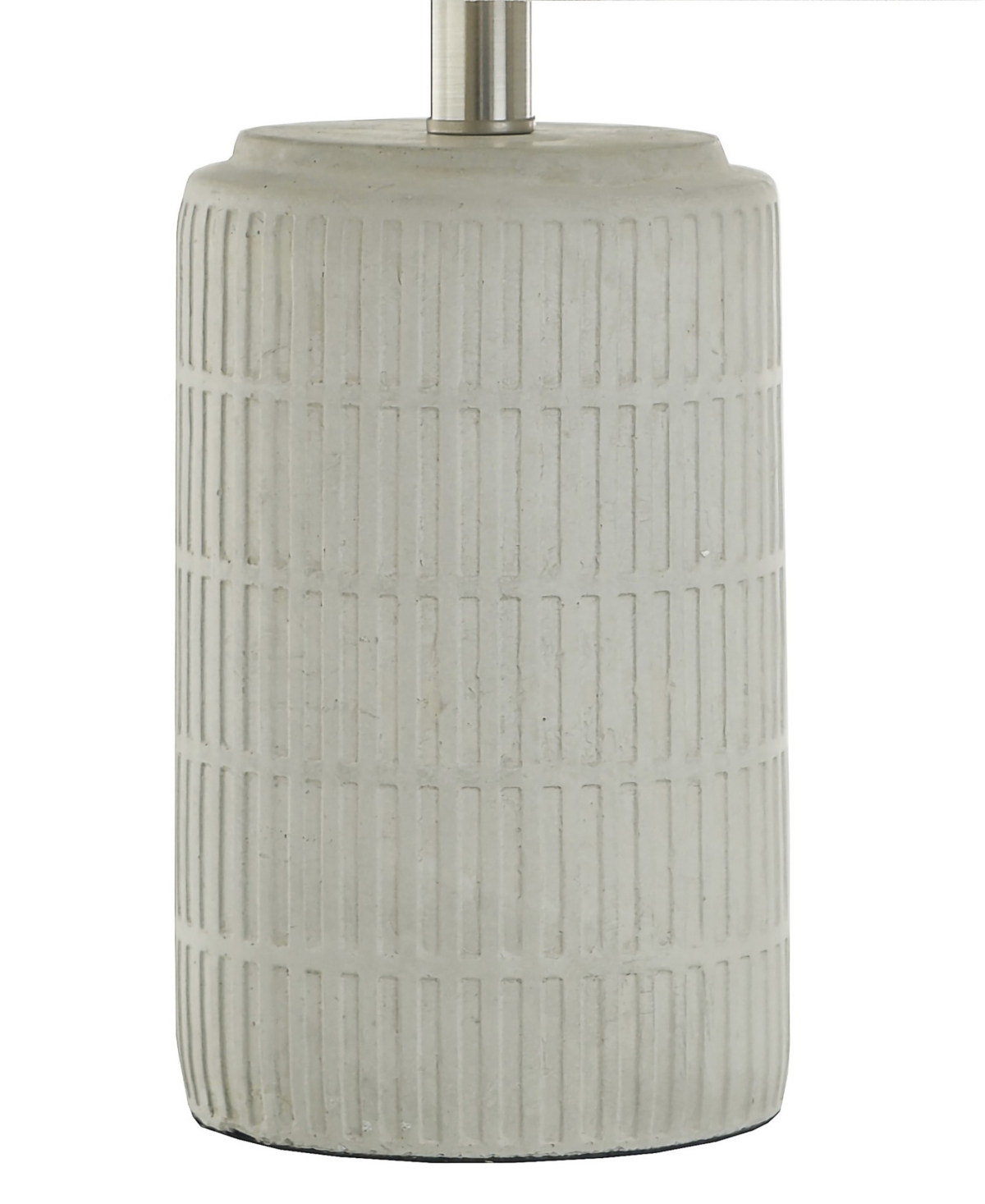 Shop Stylecraft Home Collection 21" Metal Joni Ceramic Table Lamp In Gray