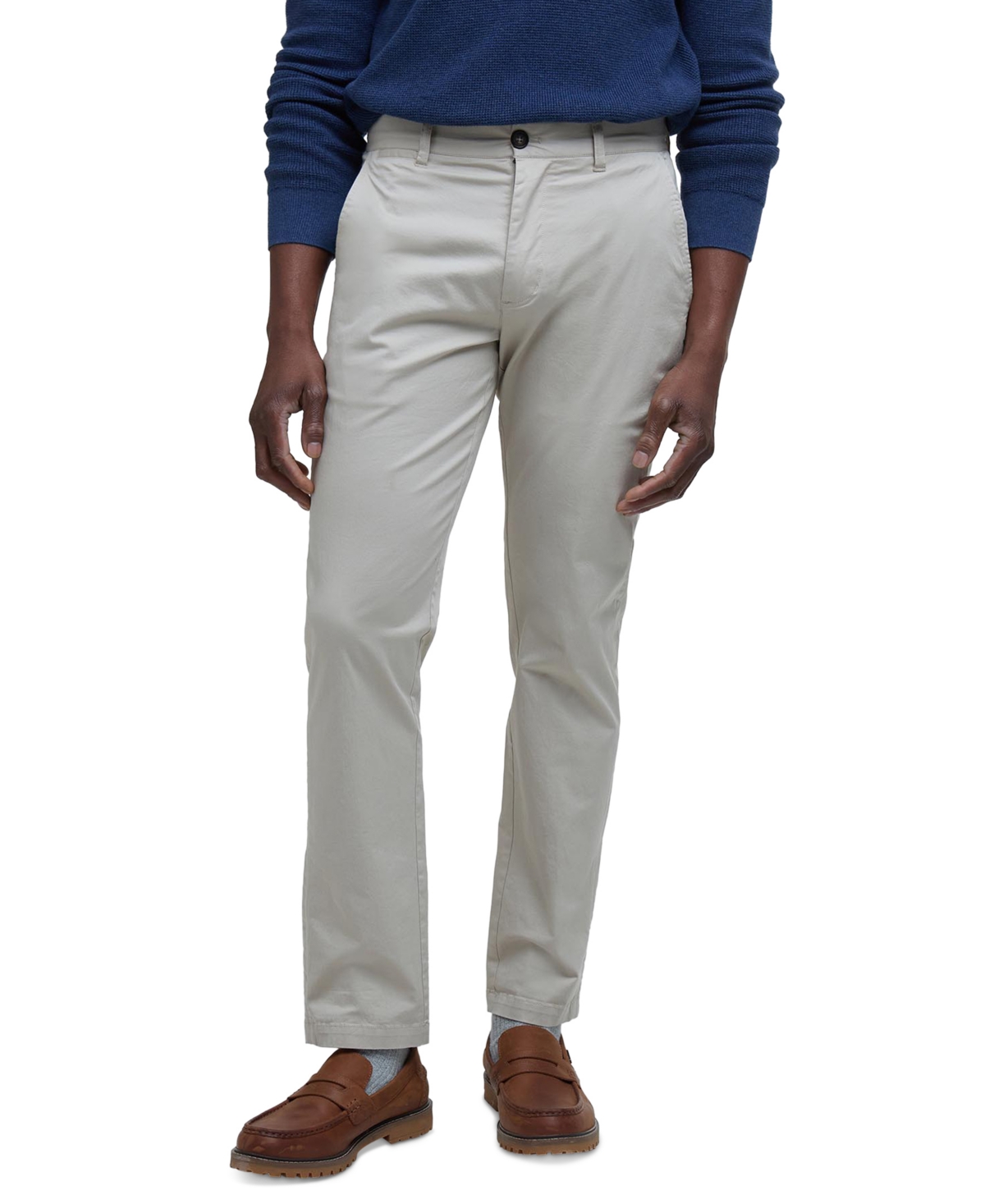 Shop Barbour Men's Tailored-fit Lightweight Stretch Chino Pants In Mist
