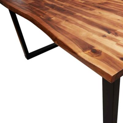 Dining Table Natural wood and black