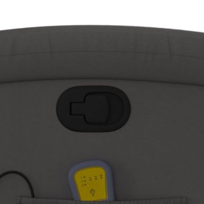 Large Massage Recliner Chair with Real Leather Upholstery, Adjustable Footrest, and Metal-Plywood Frame