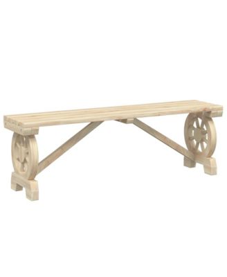Patio Bench 45.3" Solid Wood Fir