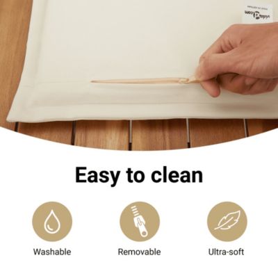 Patio Bench with Cushions Beige Poly Rattan