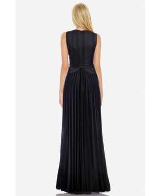 Women's The Jaelyn | Black Pleated Gown