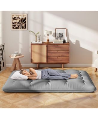Foldable Futon Mattress with Washable Cover and Carry Bag