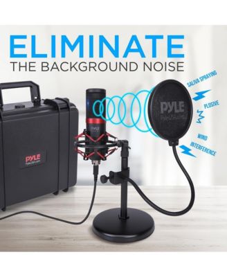 USB Computer Microphone Kit with Shock Mount, Pop Filter, and Desktop Stand for Streaming and Recording
