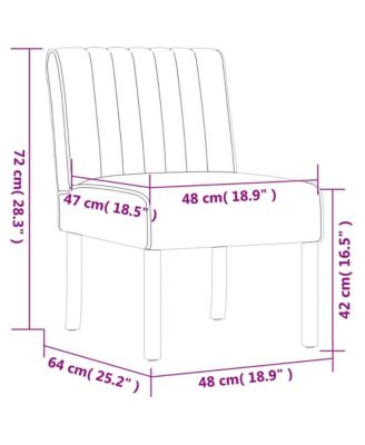 Slipper Chair Dark Gray Velvet