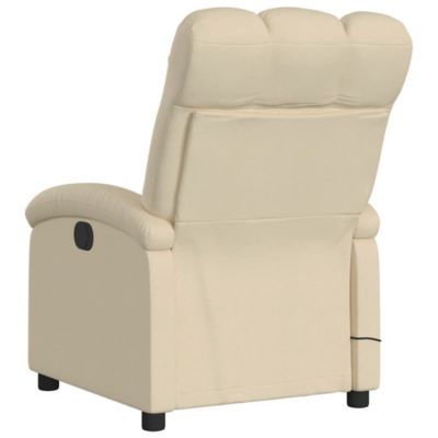 Modern Massage Recliner Chair with Adjustable Backrest, USB-Powered Vibration, and Breathable Fabric Upholstery