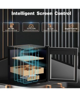 50L Electric Humidor, Cigar Humidor Cooler for 350 Cigars, Temperature and Humidity Control System