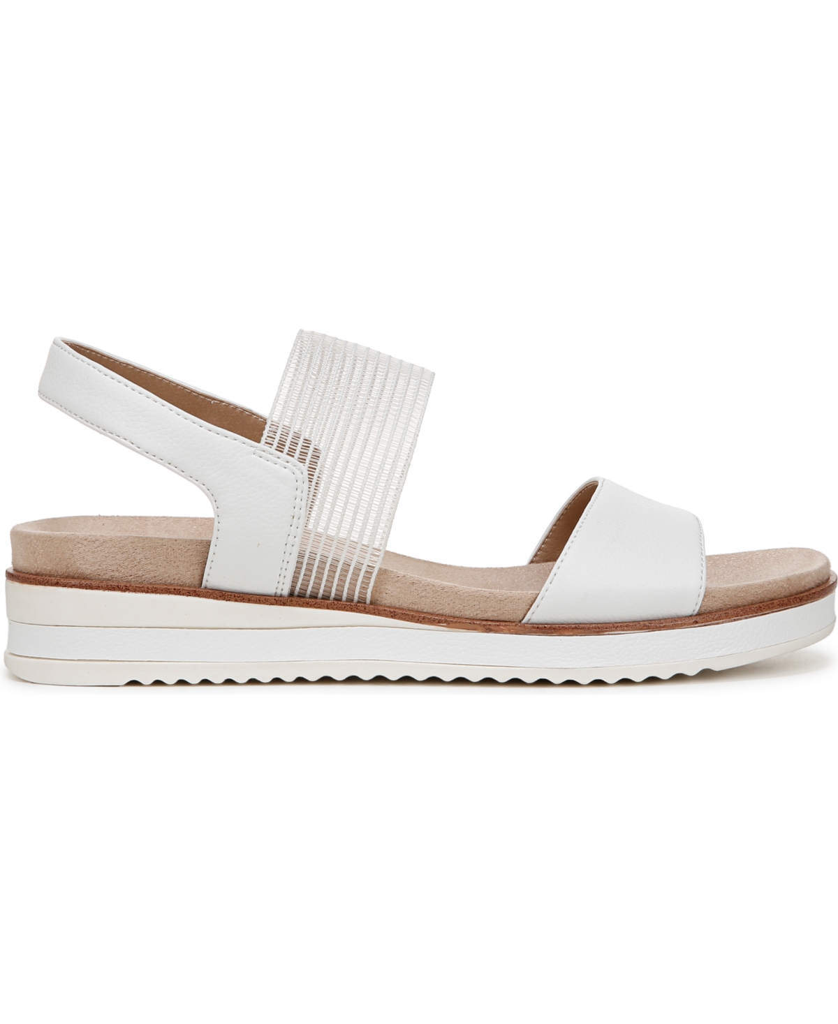 LIFESTRIDE WOMEN'S ZING ROUND OPEN TOE WEDGE SLINGBACK SANDALS 