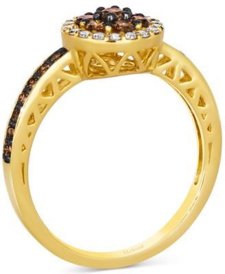 Chocolate Diamond&reg; (1/2 ct. t.w.) & Nude Diamond™ (5/8 ct. t.w.) Ring in 14k Honey Gold