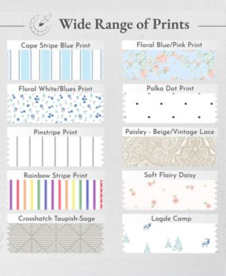 400 Thread Count Cotton Printed 4 Piece Sheet Set, Full Size