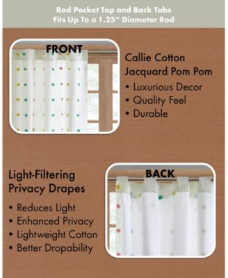 Stella Dot Metallic Embroidered Lined Window Panel, 50" x  84"