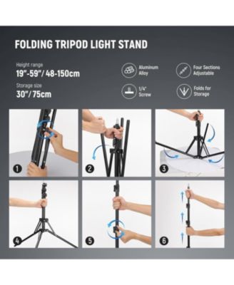 Ring Light 18inch Kit: 55W 5600K Professional LED with Stand and Phone Holder, Soft Tube & Bag for Tattoo Lash Extension Barber Makeup Artist Studio Video Photography Lighting, RL-18