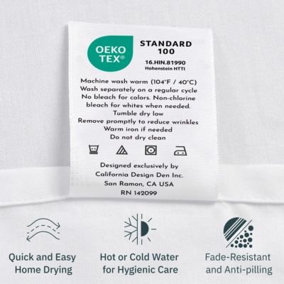 Pillowcase Set - 400 Thread Count, 100% Cotton Sateen, Set of 2 Pillow Covers, Breathable, Cooling, Soft for Quality Sleep