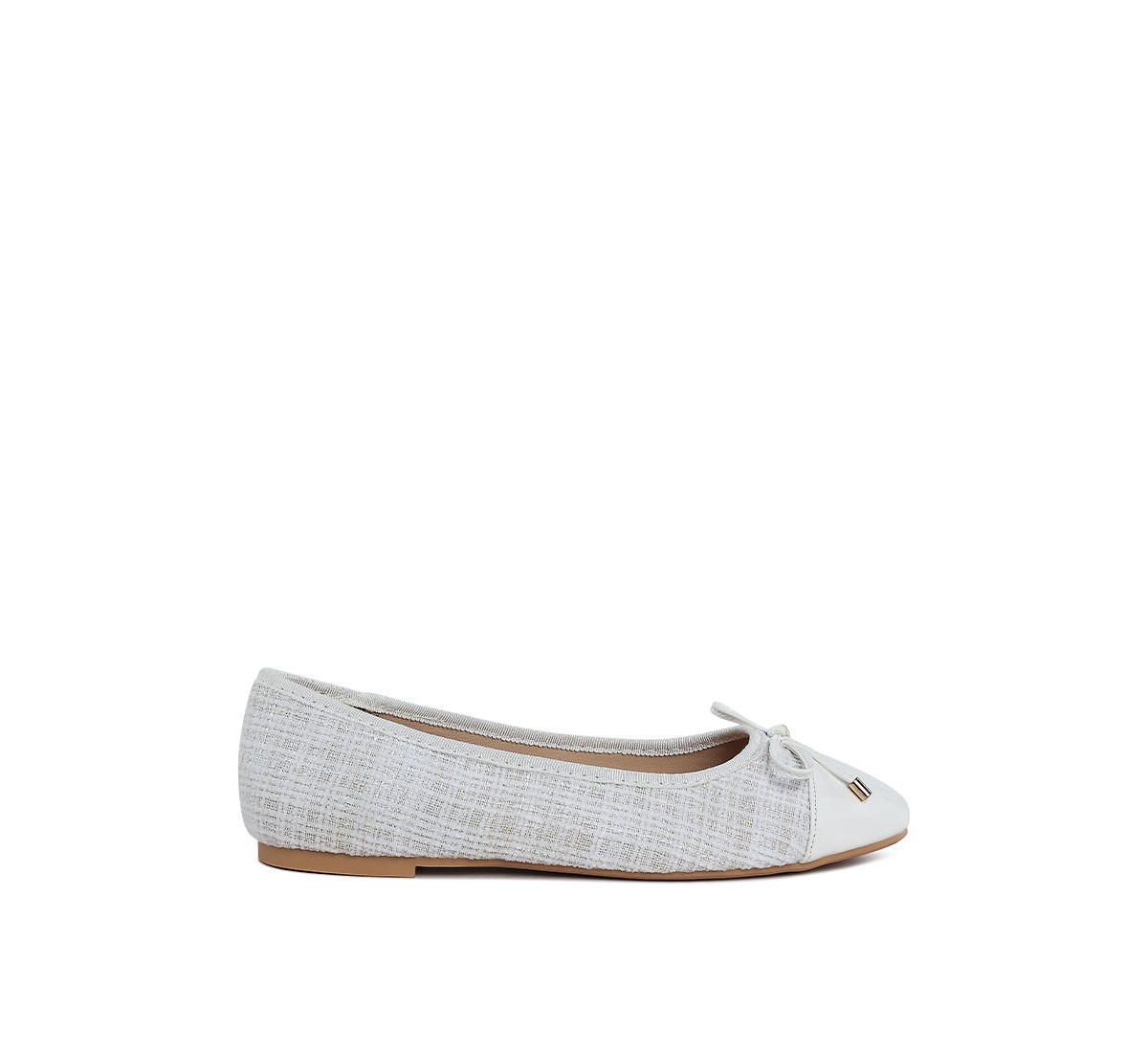 Женские London Rag Womens Junpey Plaid Tweed Ballet Flats — фото 1