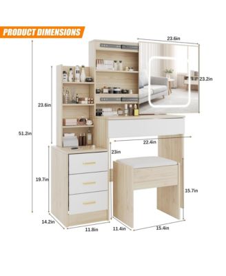 1 PC  Particle Board and MDF Bedroom Dresser with Electrical Outlet 4 Drawer Storage Cabinet Dresser