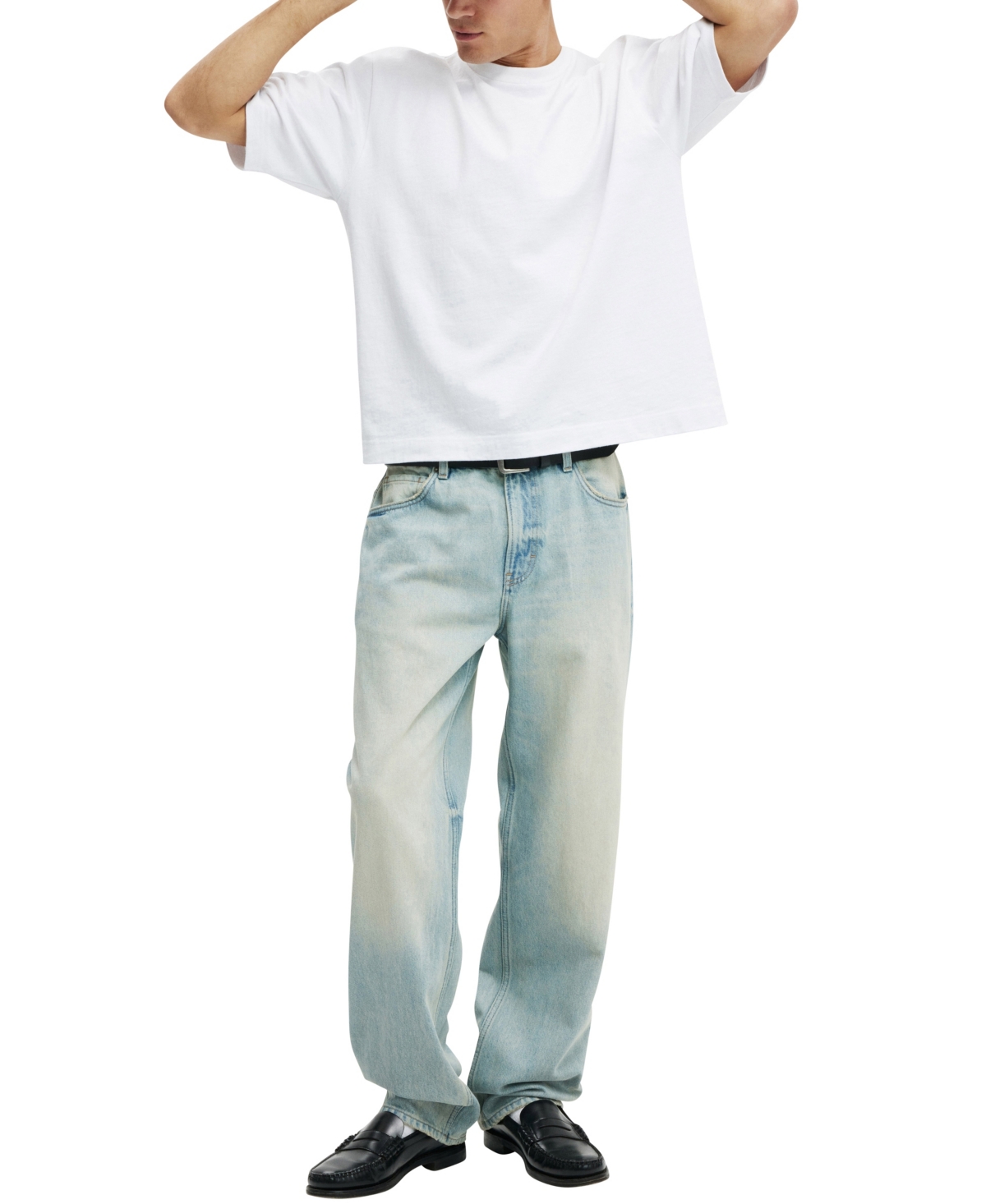 Shop Cotton On Men's Baggy Jean In Halen Blue