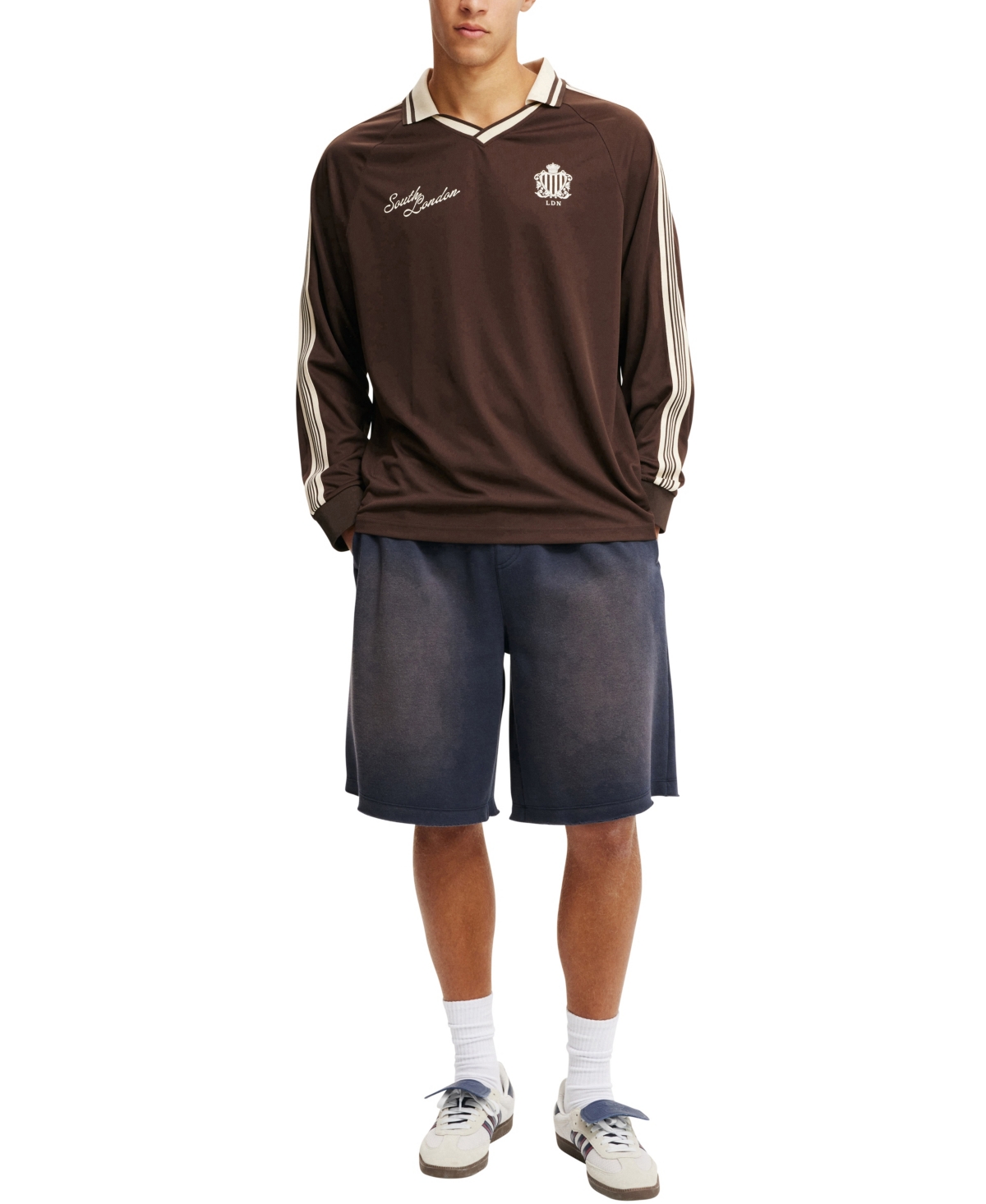 Shop Cotton On Men's Super Baggy Fleece Shorts In Dark Navy