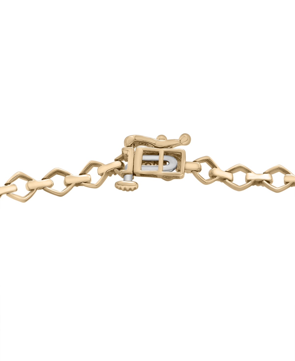 MACY'S DIAMOND PAVE ROUND LINK BRACELET (1/4 CT. T.W.) IN 14K GOLD-PLATED STERLING SILVER, EXCLUSIVELY AT M 