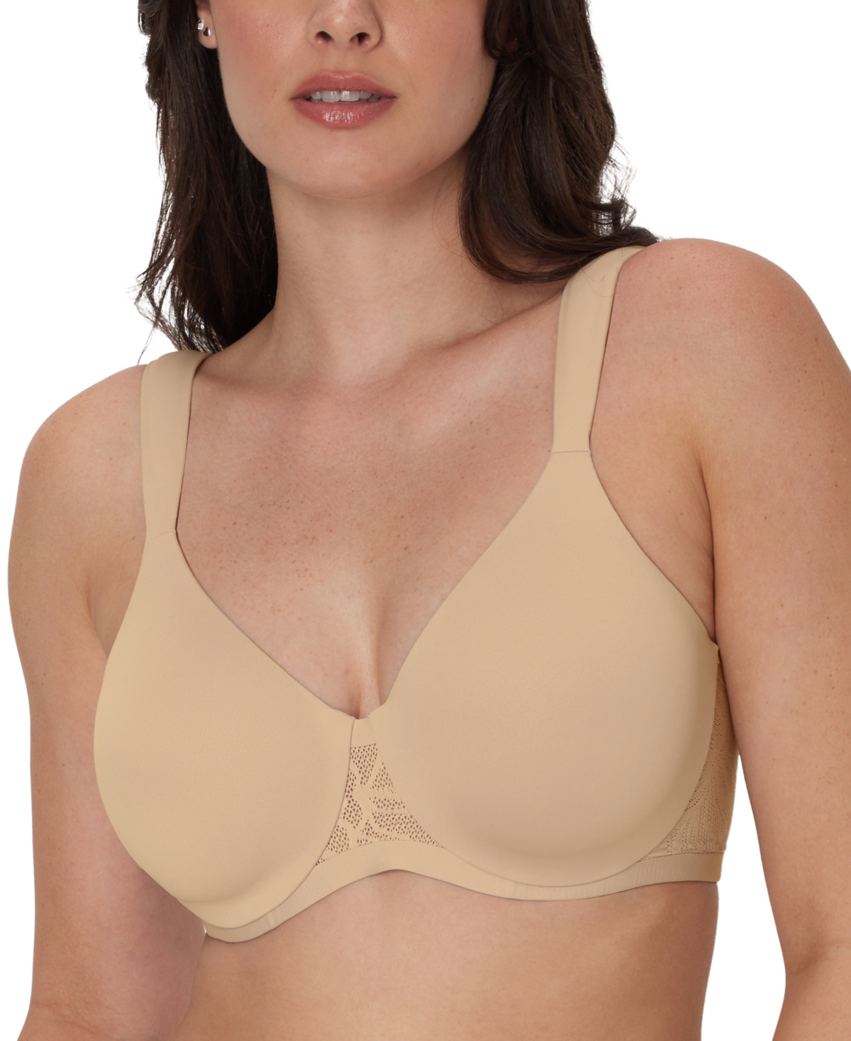 Shop Bali Women's Coolest Smoothing Underwire T-shirt Bra Df4580 In Almond