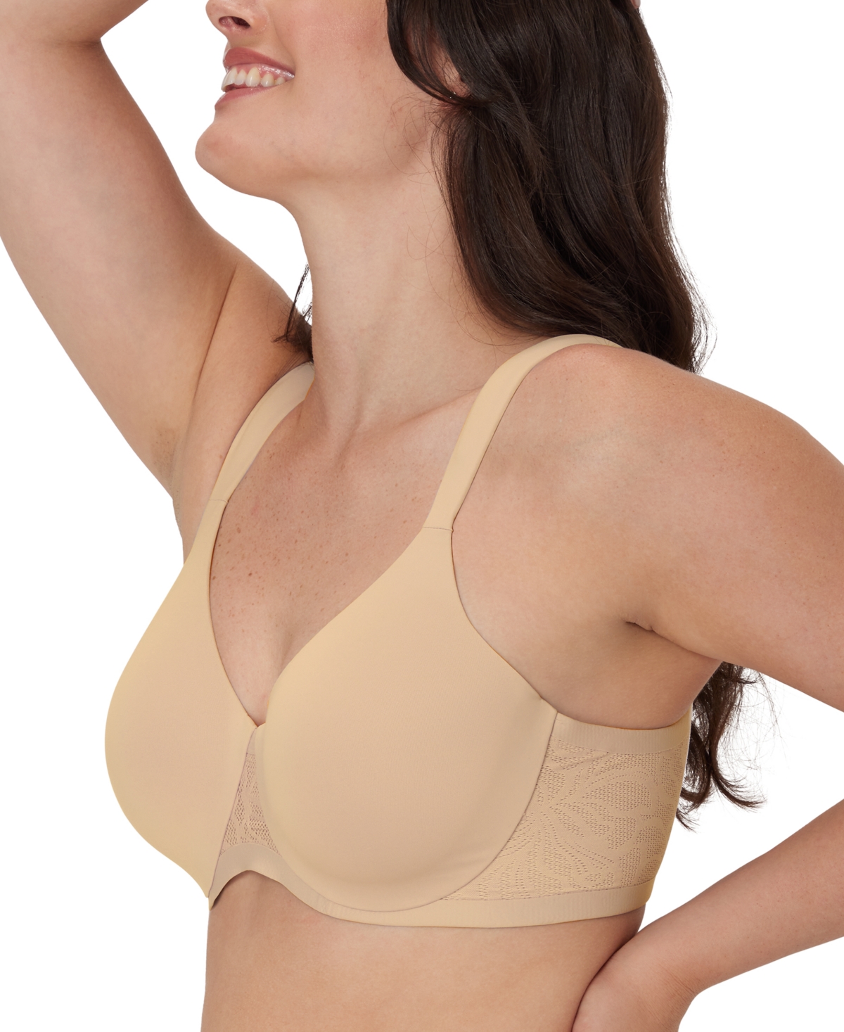 Shop Bali Women's Coolest Smoothing Underwire T-shirt Bra Df4580 In Almond