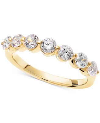 Diamond Seven Stone Band (1 ct. t.w.) in 14k White or Yellow Gold