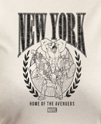 Plus Size Marvel Avengers New York Graphic Pullover T-Shirt