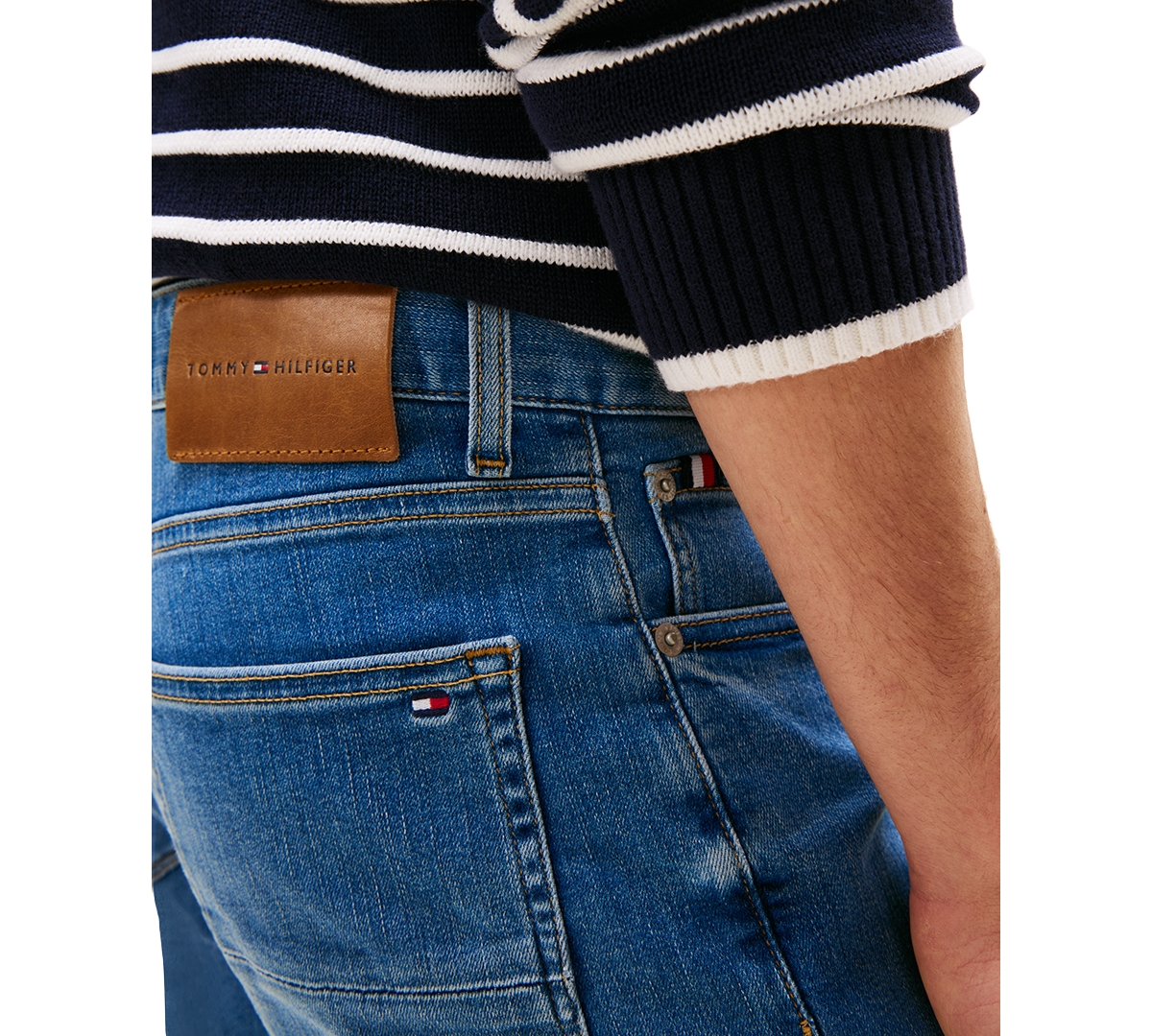 Tommy Hilfiger Men's Bleeker Slim Fit Stretch Jeans In Finn Indigo